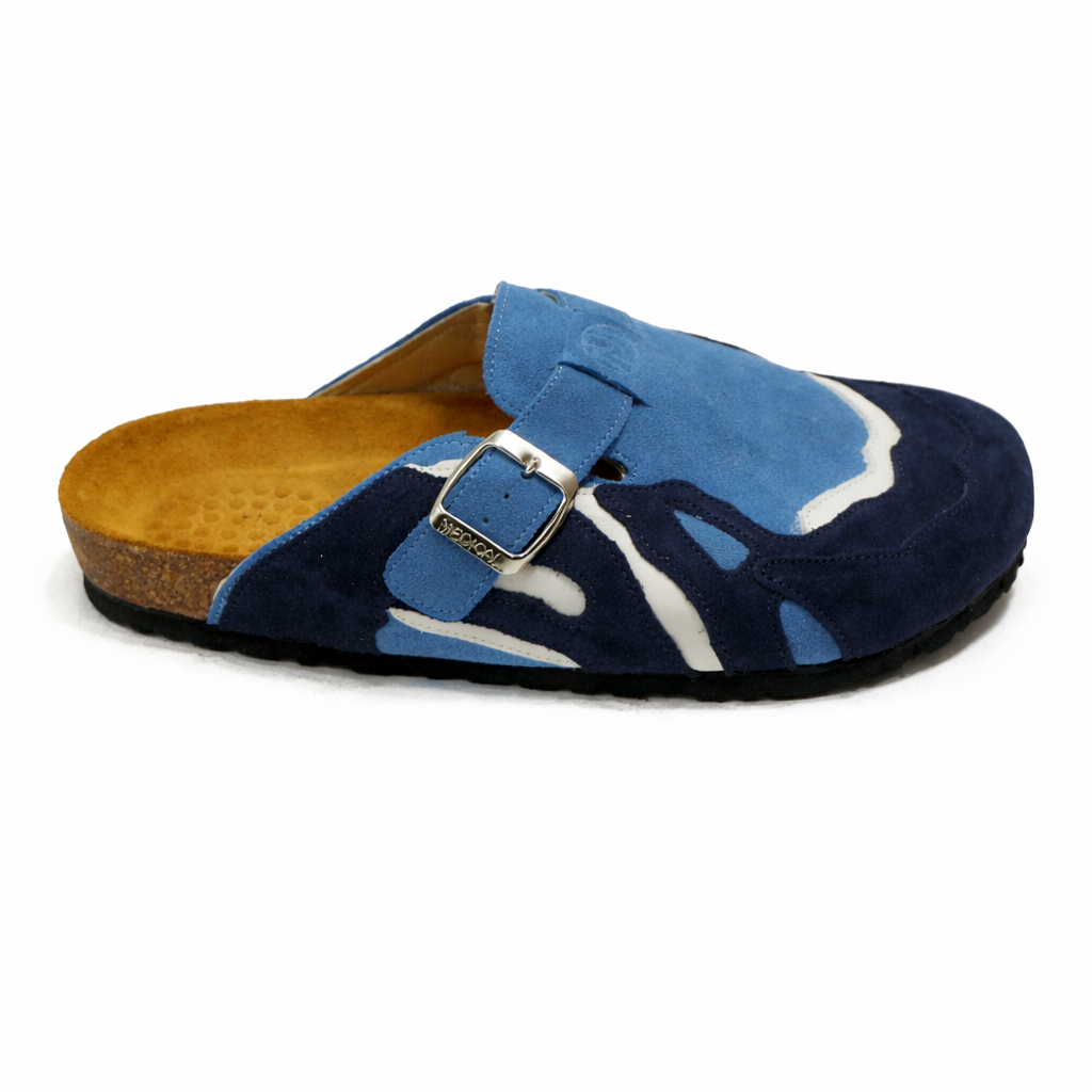 Pellmaro Sabot en suède Bleu