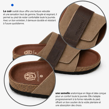 Sandales Atlas en Cuir & Daim