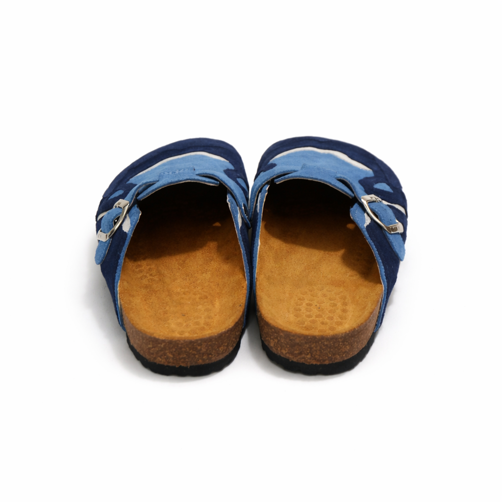 Pellmaro Sabot en suède Bleu