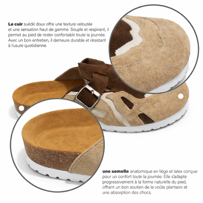 Pellmaro Sabot en suède Marron