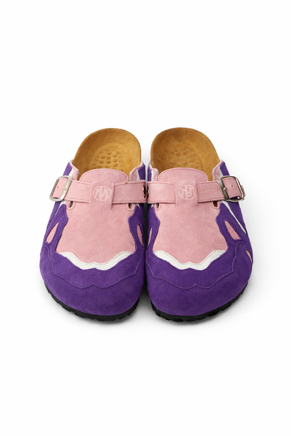 Pellmaro Sabot en suède Rose bébé / Violet