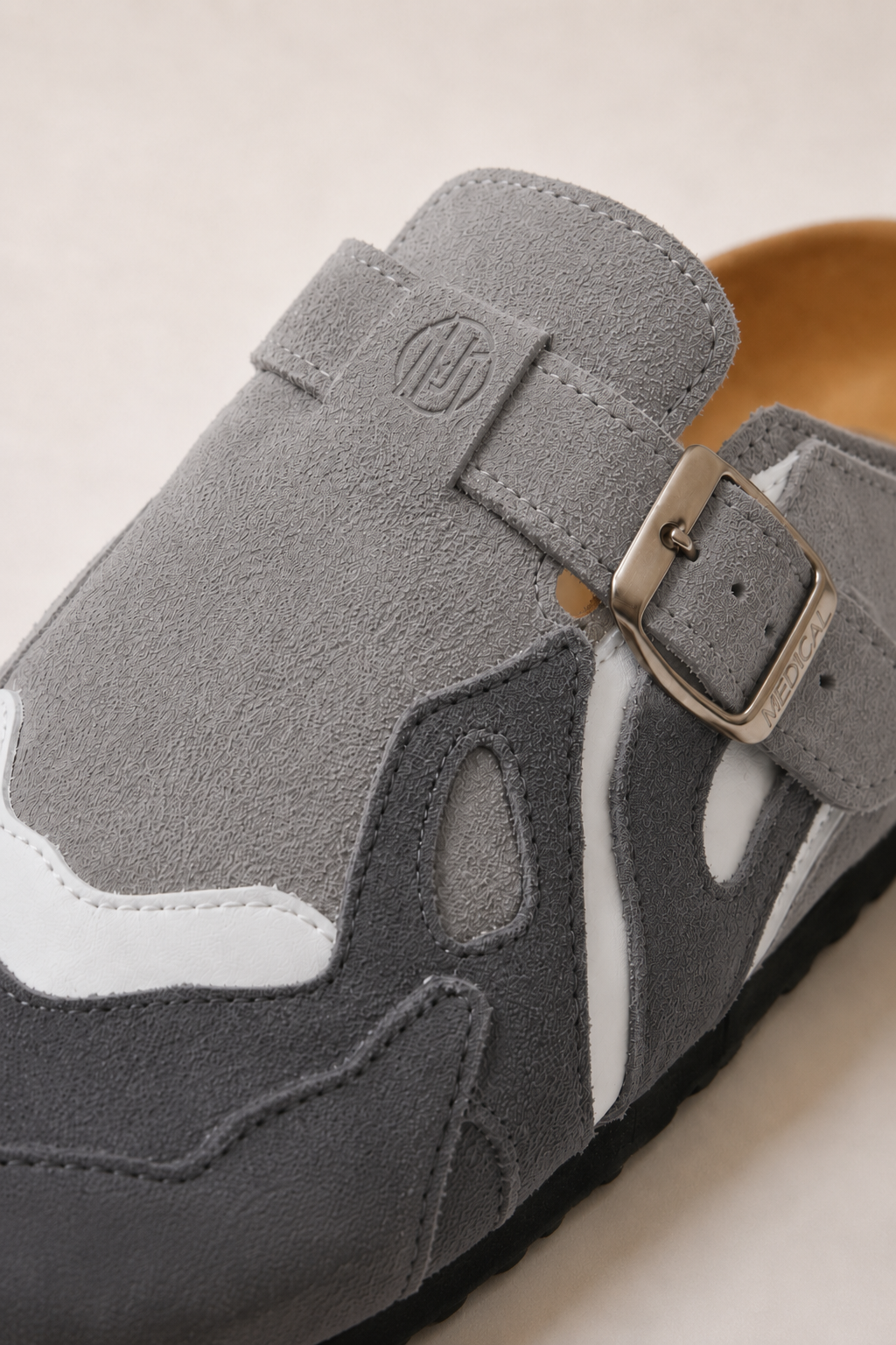 Sabots Premium Pellmaro Nomade — Gris Perle