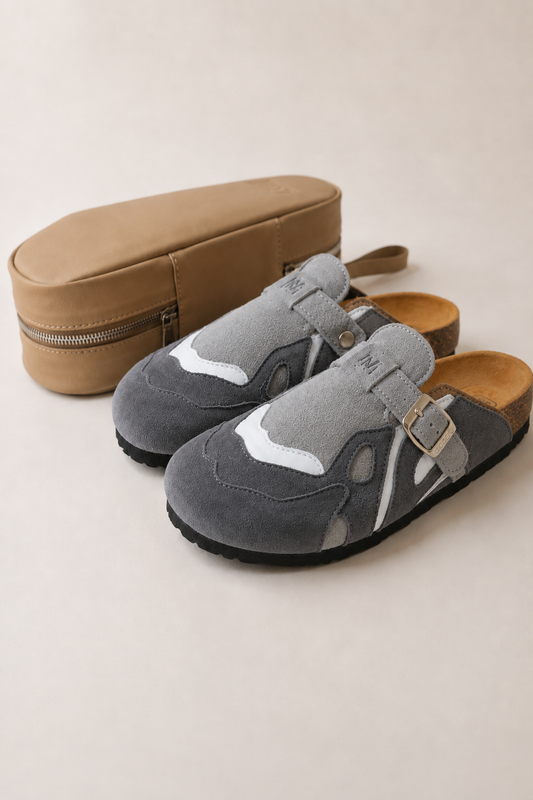 Sabots Premium Pellmaro Nomade — Gris Perle