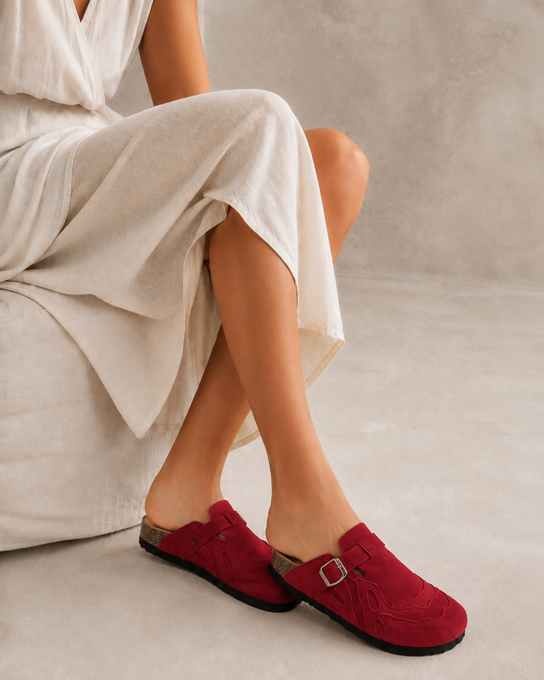 Sabots Premium Pellmaro Nomade — Rouge Grenat