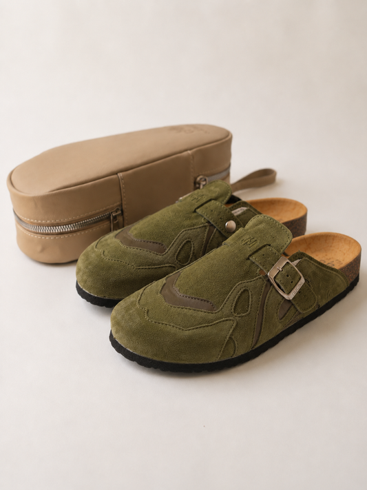 Sabots Premium Pellmaro Nomade — Vert Olive