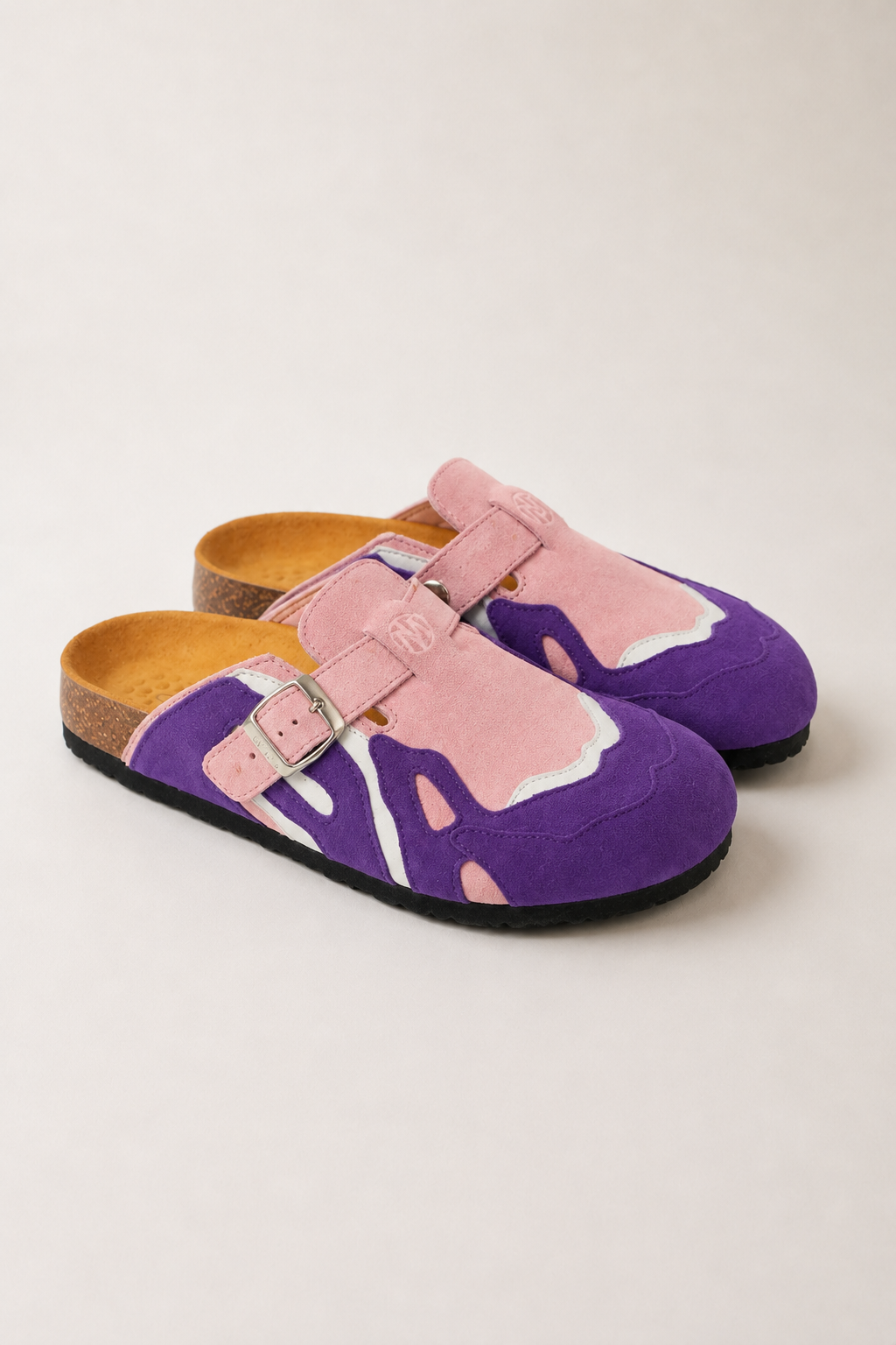 Sabots Premium Pellmaro Nomade — Rose bébé & Violet