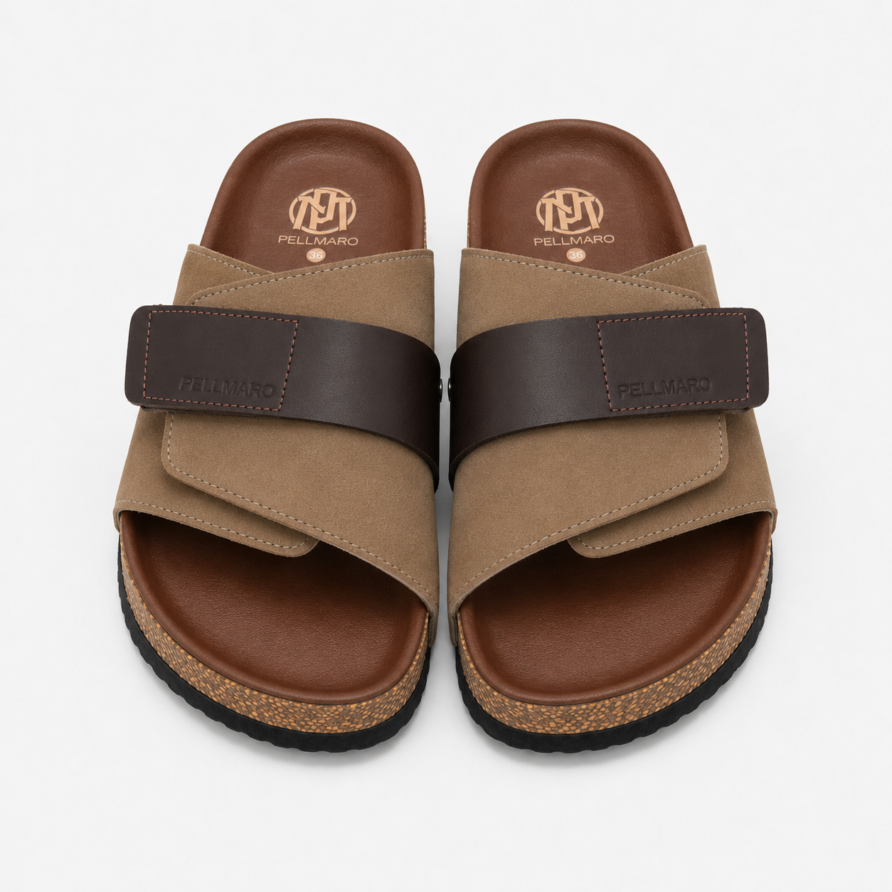 Pellmaro Sandale Daim Beige