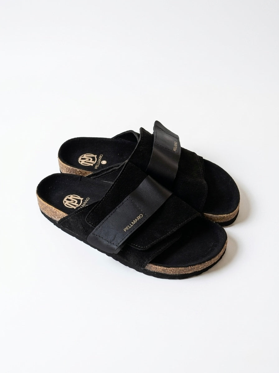 Pellmaro Sandale Daim Noir