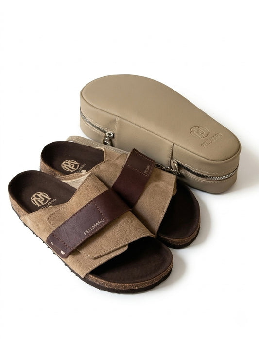 Pellmaro Sandale Daim Beige