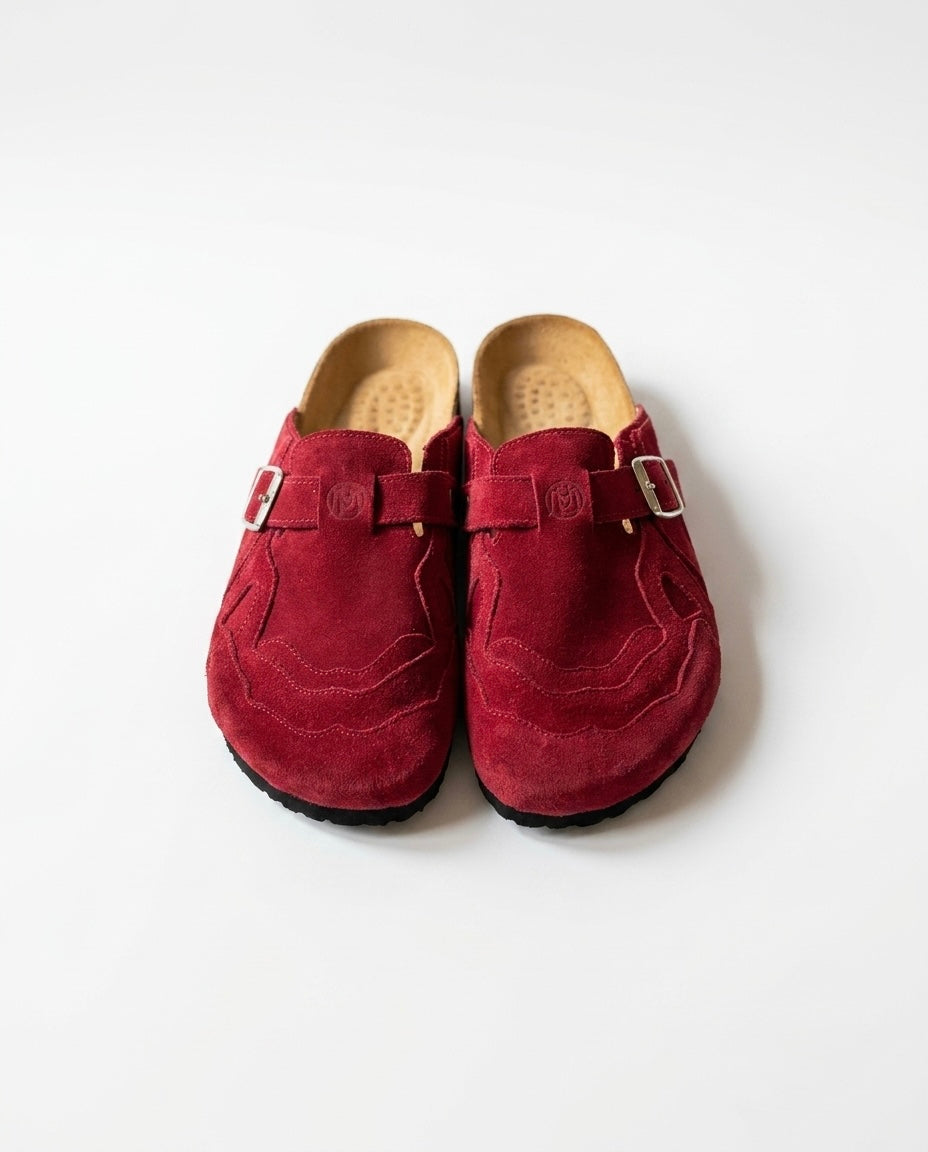 Pellmaro Sabots Daim Rouge