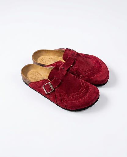 Pellmaro Sabots Daim Rouge