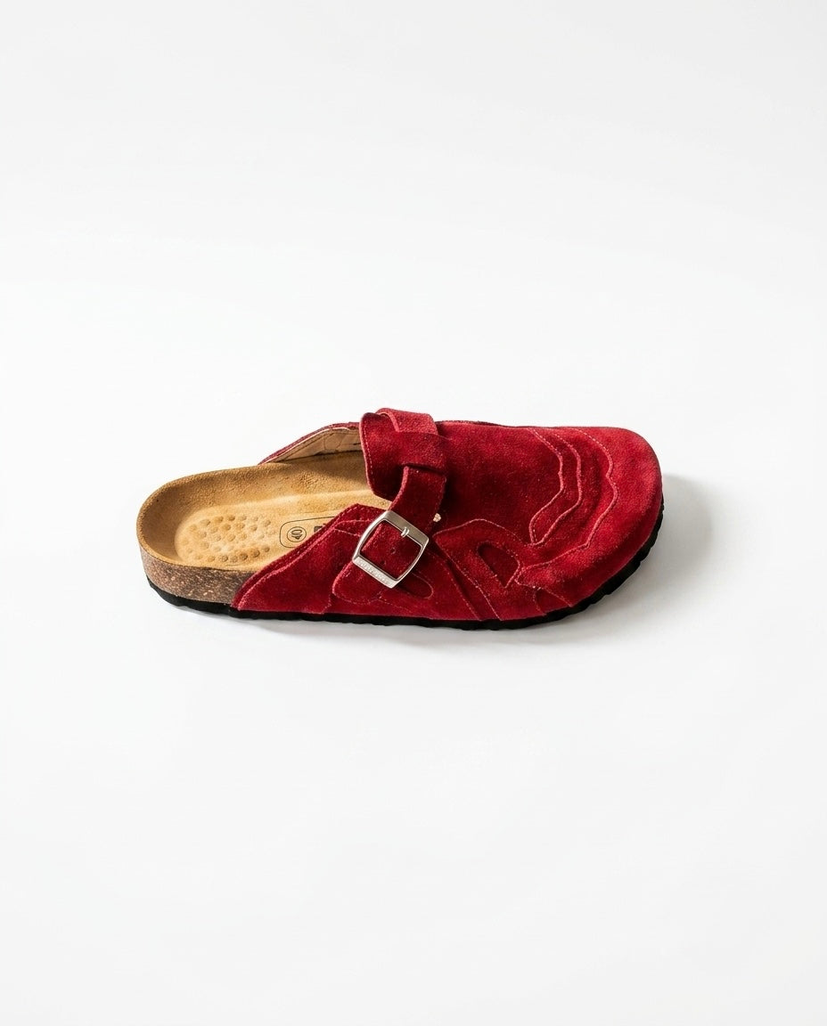 Pellmaro Sabots Daim Rouge