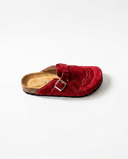 Pellmaro Sabots Daim Rouge