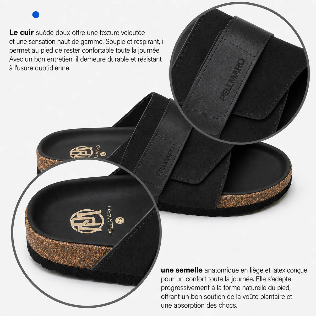 Sandales Atlas en Cuir & Daim