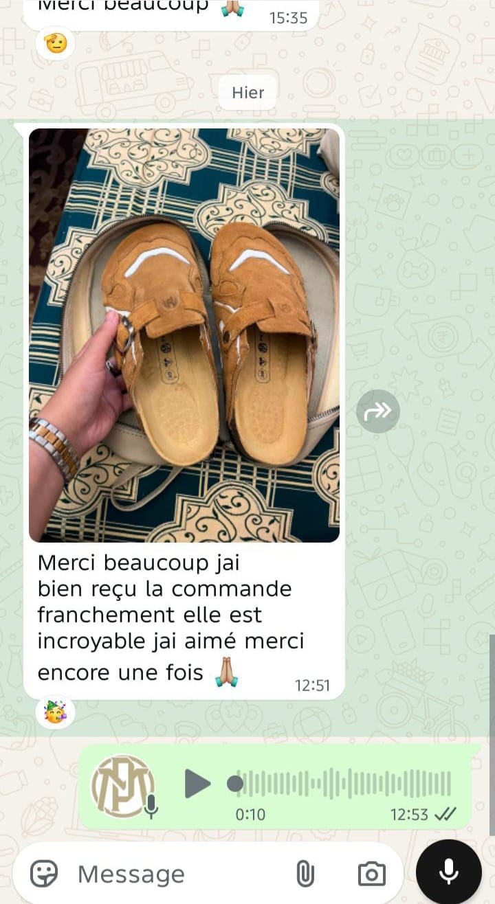 Capture d'écran d'un avis client Pellmaro